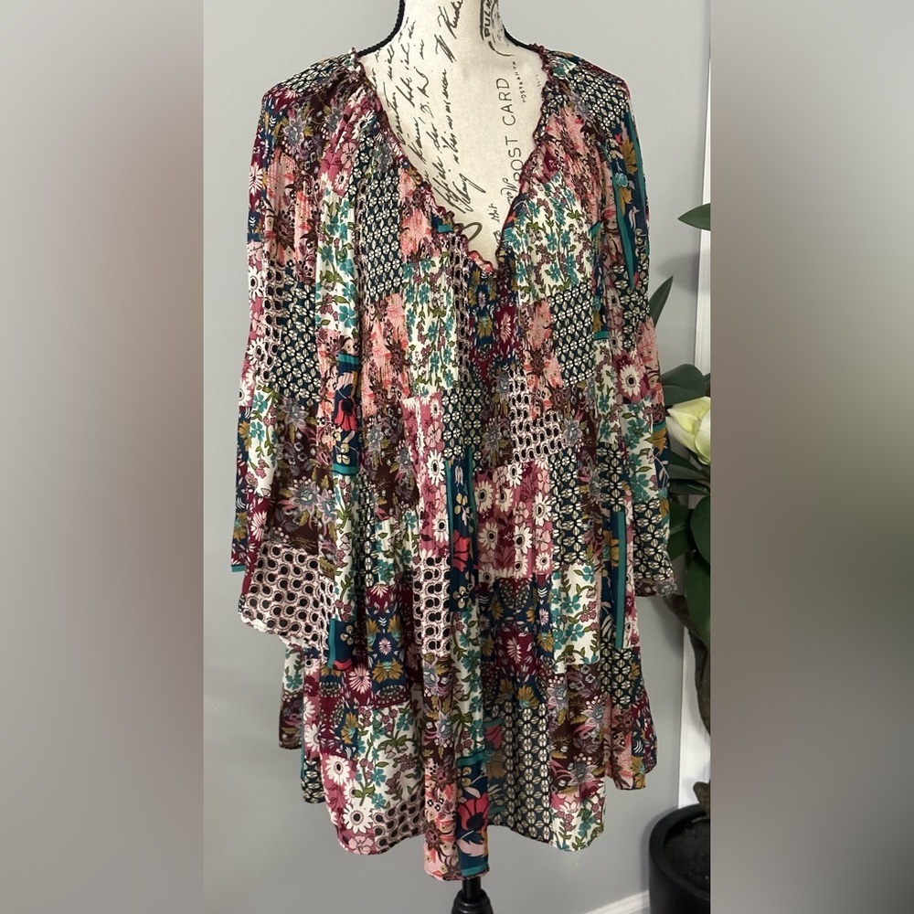 Floral Multicolor Women's Top - Picture 6 of 16